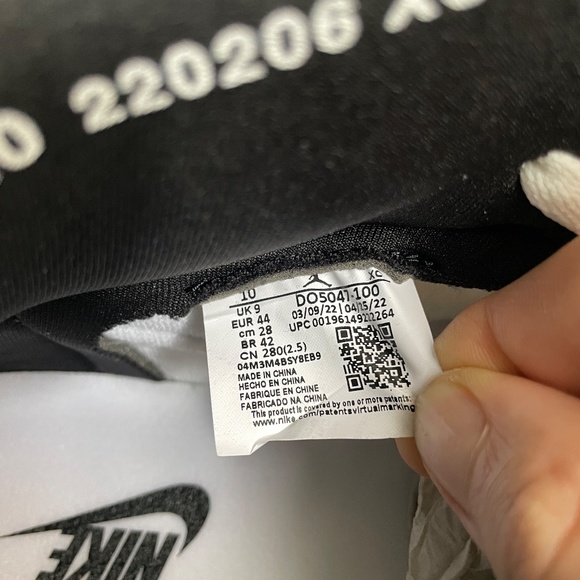 Size 10 - Jordan 1 Retro AJKO White Black Gray Fog Sail